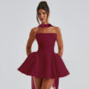 Sexy Tube Top Dress With Back Zipper Design Ins Fashion Short Dress For Party Clothing Women - Image 9
