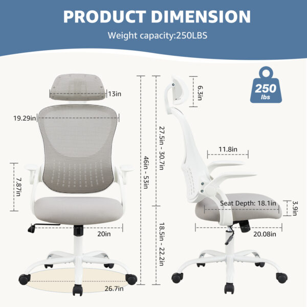 Ergonomics Office Computer Desk And Chair - Image 3