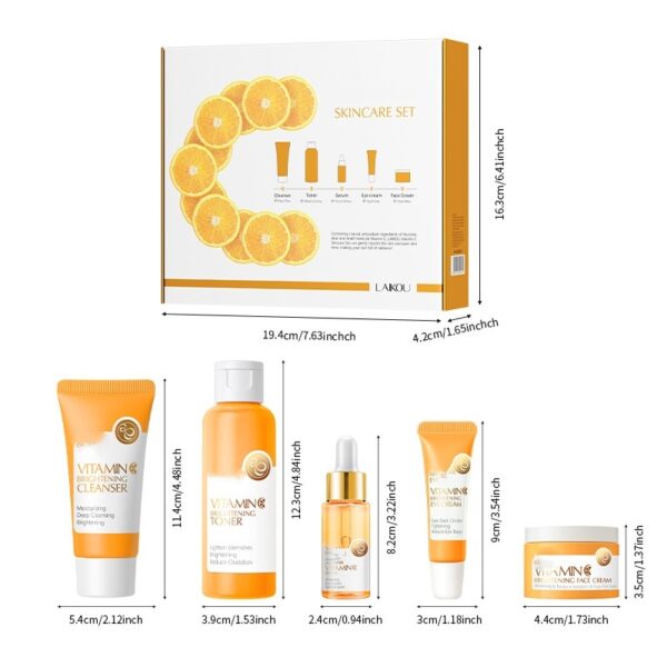 New Vitamin C Suit 5-piece Cleansing White Revitalizing Toner - Image 10