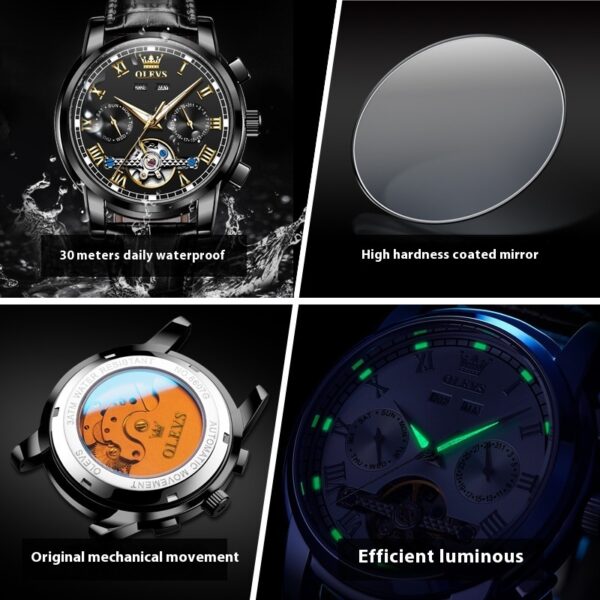 Waterproof Luminous Multifunctional Automatic Mechanical Watch - Image 9