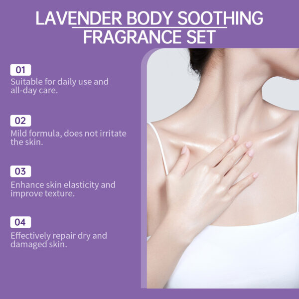 Lavender Body Skin Care Set Gentle Moisturizing Skin - Image 4