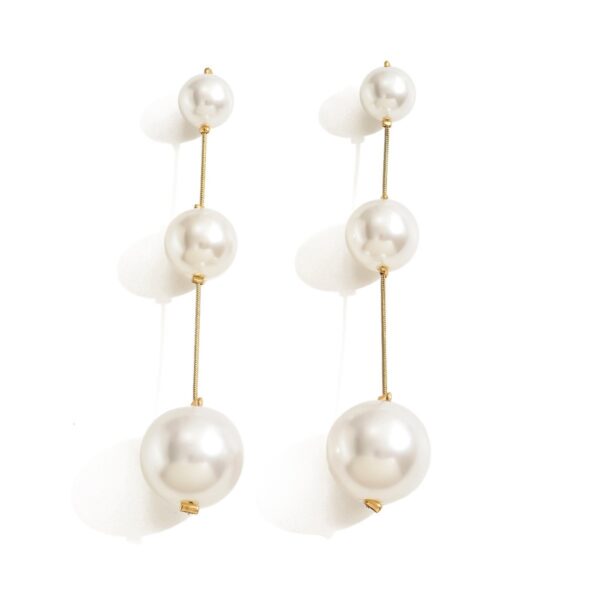 Elegant Pearl Stud Earrings  Classic And  Comfortable Earrings For A Timeless Look - Image 2