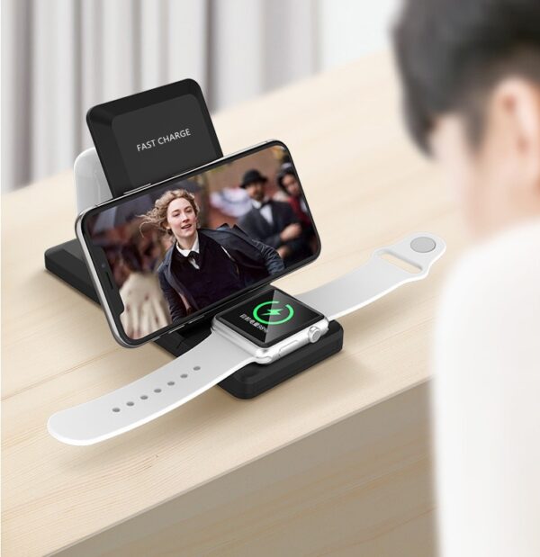 Folding three-in-one multifunctional wireless charger - Image 3