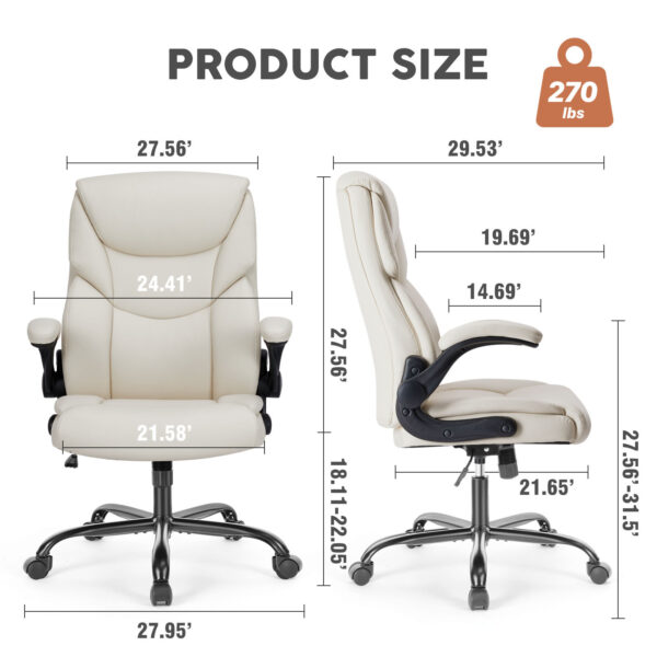 PU Leather Office Chair - Image 8