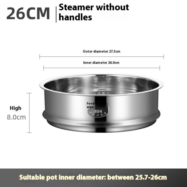 Electric Caldron Universal Steaming Rack 304 Stainless Steel Steamer With Handle - Image 2