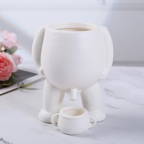Succulent Ceramic Flower Pot Living Room Creative Human Body Vase Decoration - Image 4