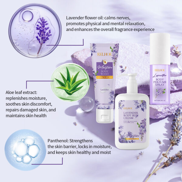 Lavender Body Skin Care Set Gentle Moisturizing Skin - Image 2